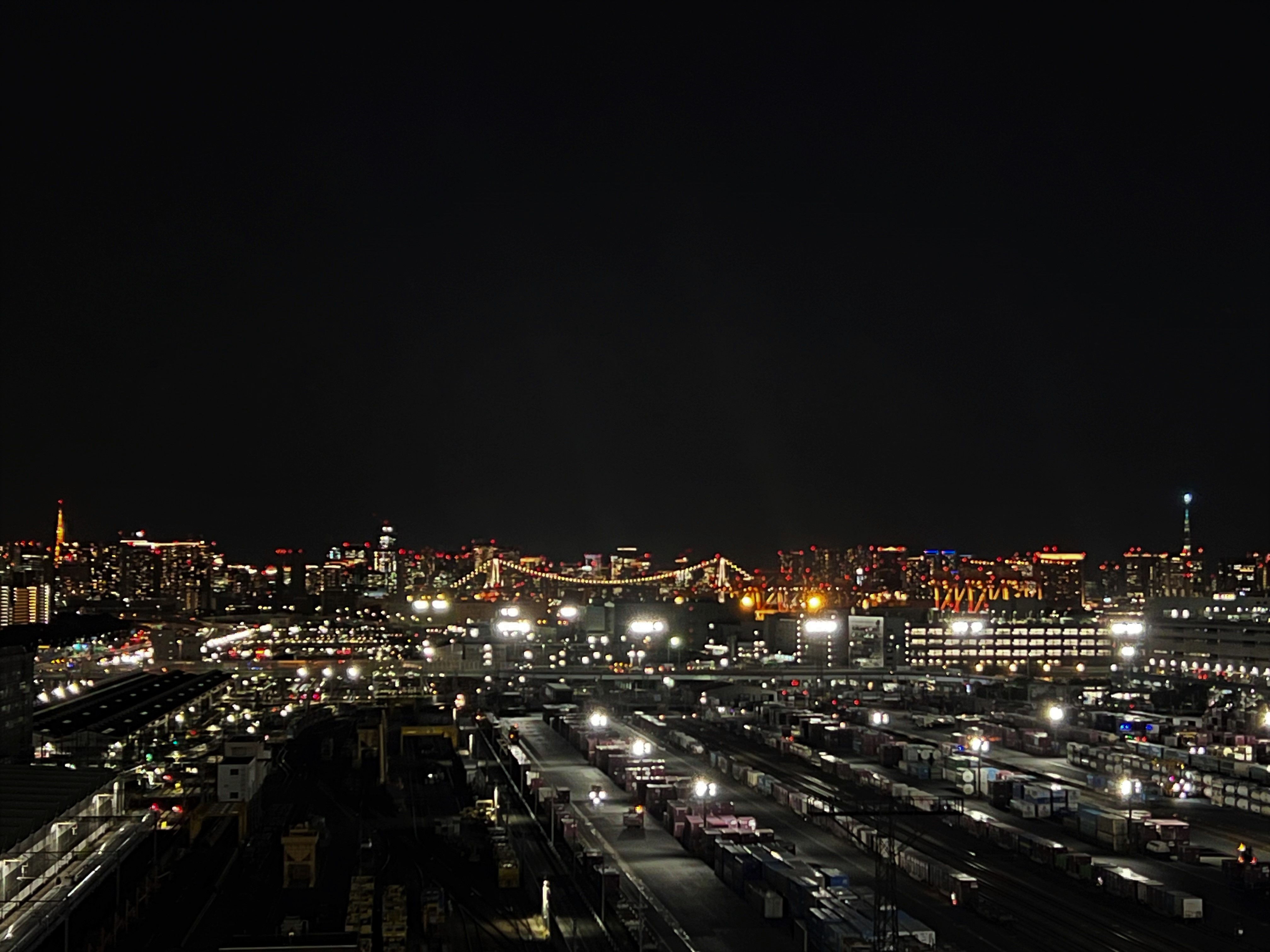 東京レールゲート営業所からの夜景