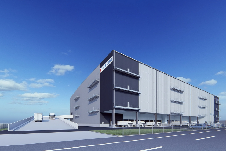 鳥栖定温流通センターの建屋