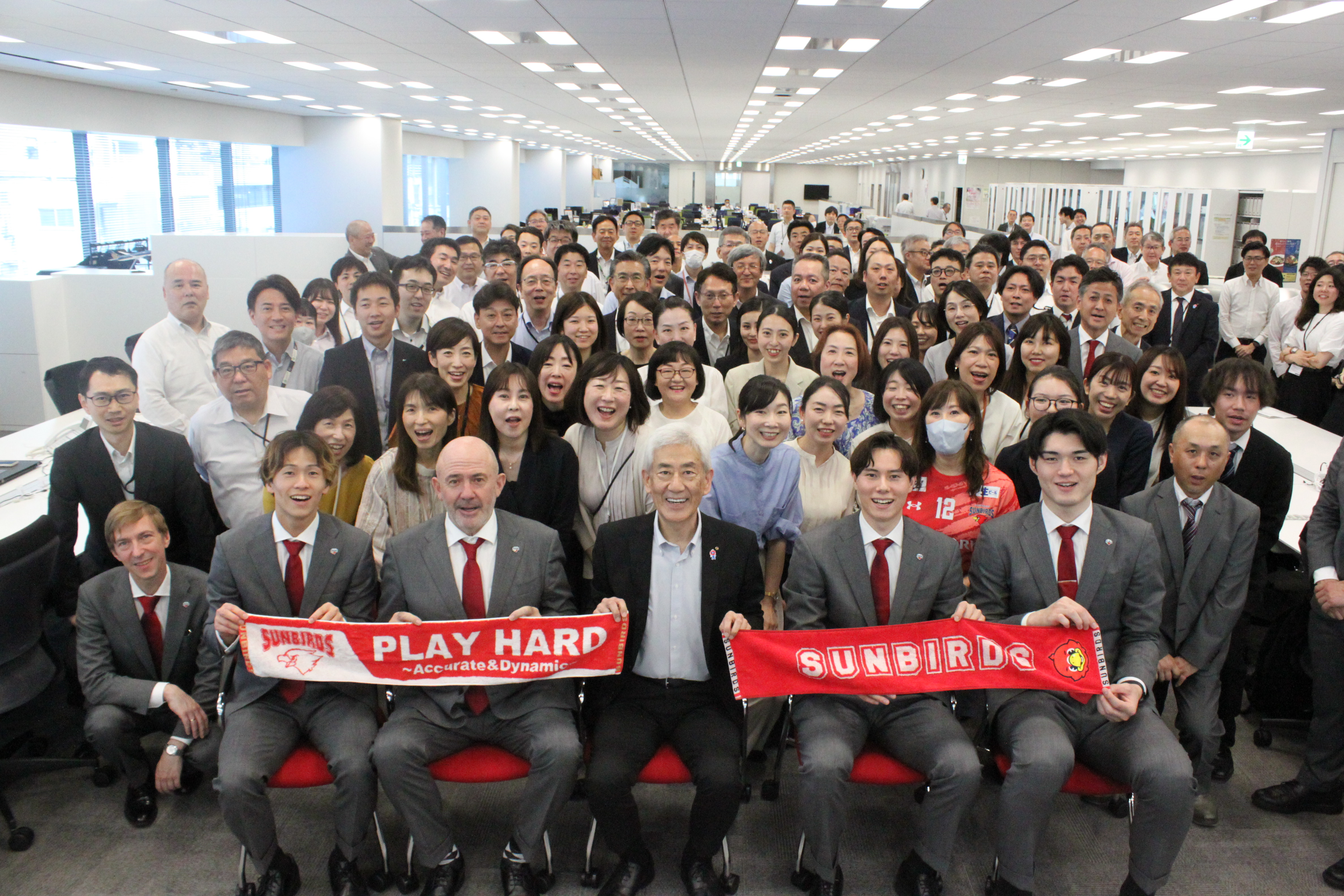 サンバーズご来社　集合写真