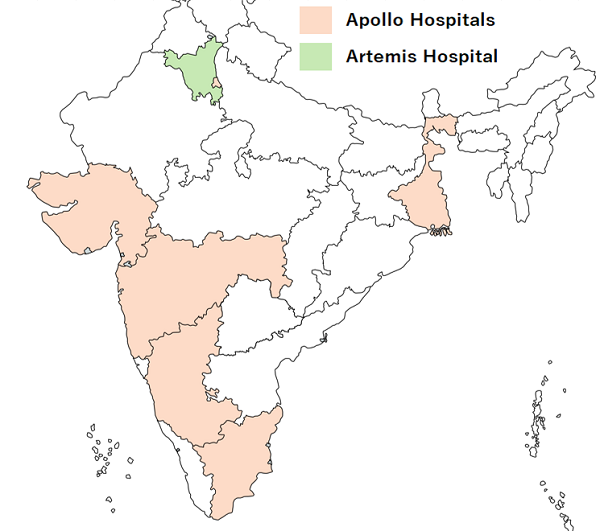 インド国内カバーエリア