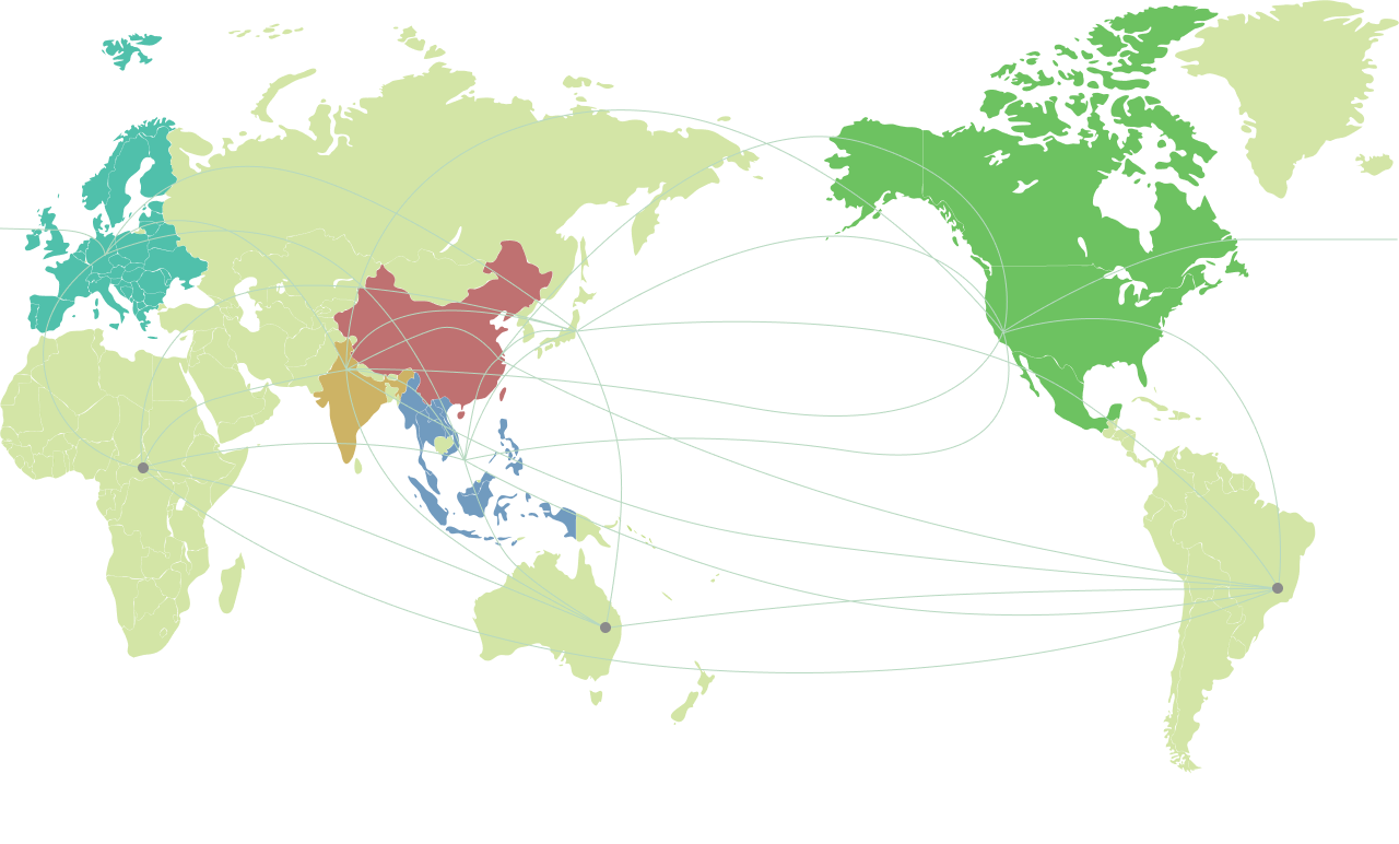 世界地図ネットワーク